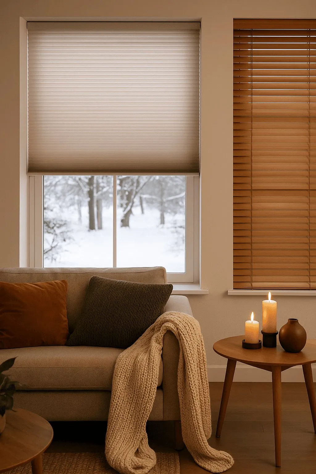 Winterkou buiten houden met slimme raamdecoratie van Dubblem