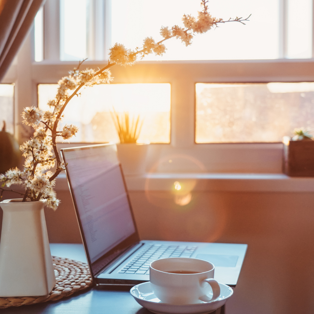 Raamdecoratie en thuiswerken